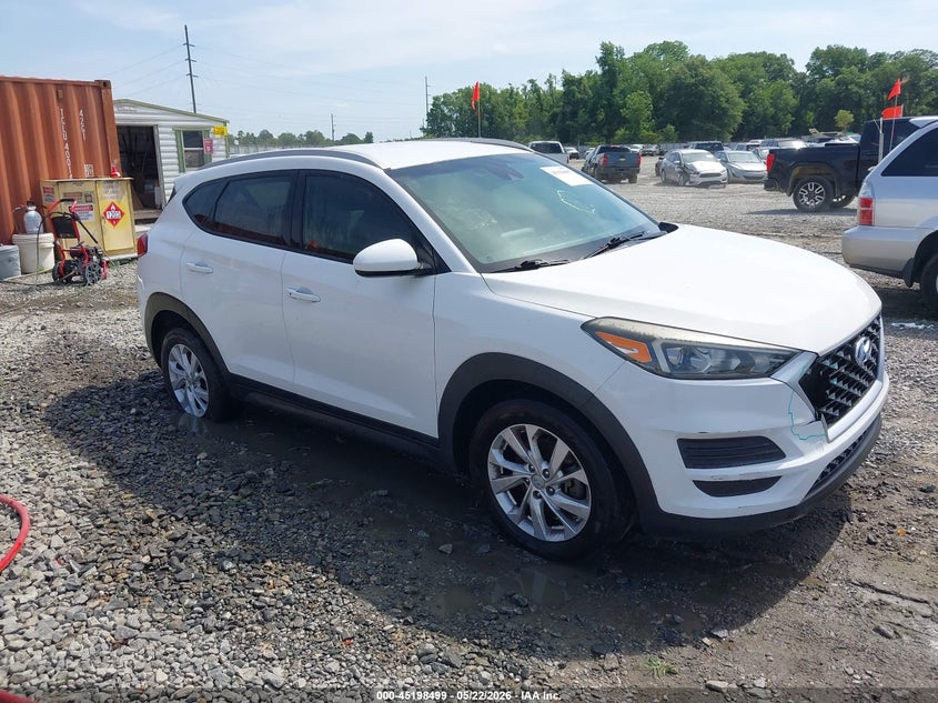2019 Hyundai Tucson VIN KM8J33A47KU991560 IAAI salvage auction — FRONT END, Certificate Of Destruction (Florida), sold $3,675 on 2026-07-27 (photo 1)