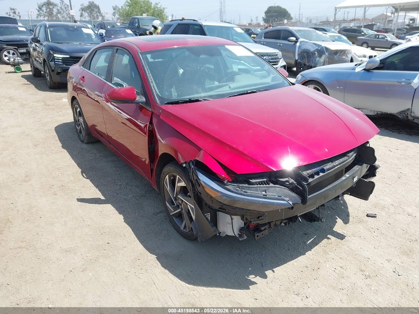 2025 Hyundai Elantra VIN KMHLS4DG1SU855366 IAAI salvage auction — FRONT END, Salvage (California), sold $4,350 on 2026-07-08 (photo 1)
