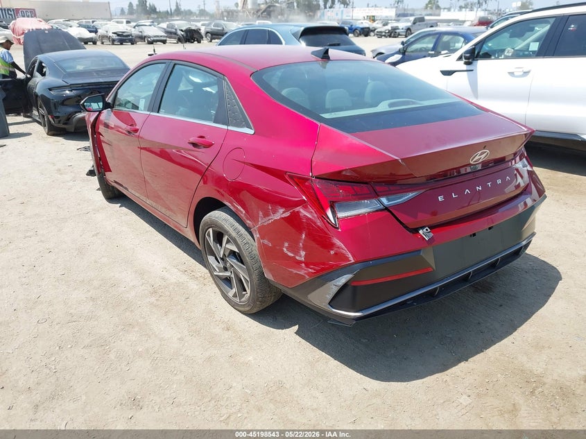 2025 Hyundai Elantra VIN KMHLS4DG1SU855366 IAAI salvage auction — FRONT END, Salvage (California), sold $4,350 on 2026-07-08 (photo 3)