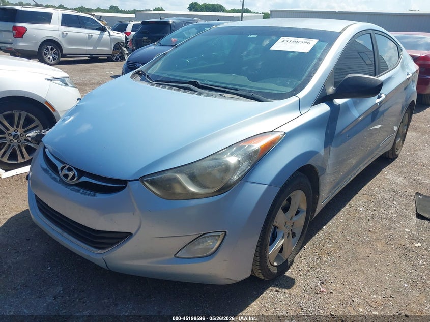 2013 Hyundai Elantra VIN KMHDH4AE0DU524464 IAAI salvage auction — FRONT END, Clear (Oklahoma), sold $575 on 2026-07-15 (photo 2)