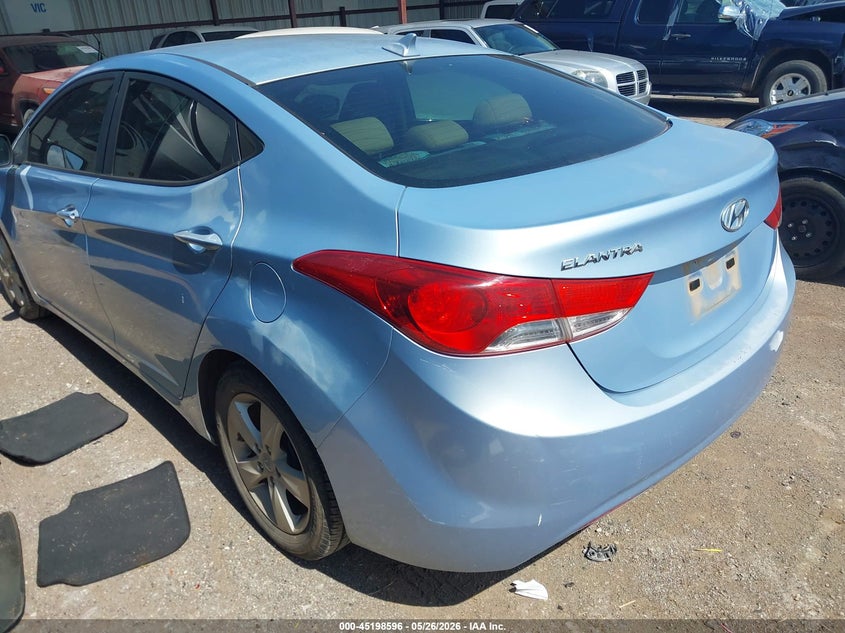 2013 Hyundai Elantra VIN KMHDH4AE0DU524464 IAAI salvage auction — FRONT END, Clear (Oklahoma), sold $575 on 2026-07-15 (photo 3)