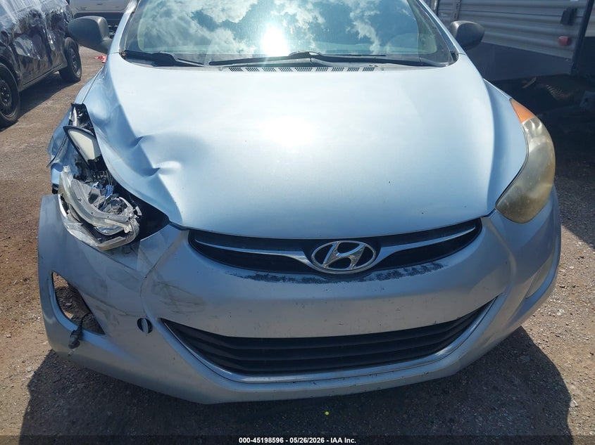 2013 Hyundai Elantra VIN KMHDH4AE0DU524464 IAAI salvage auction — FRONT END, Clear (Oklahoma), sold $575 on 2026-07-15 (photo 6)