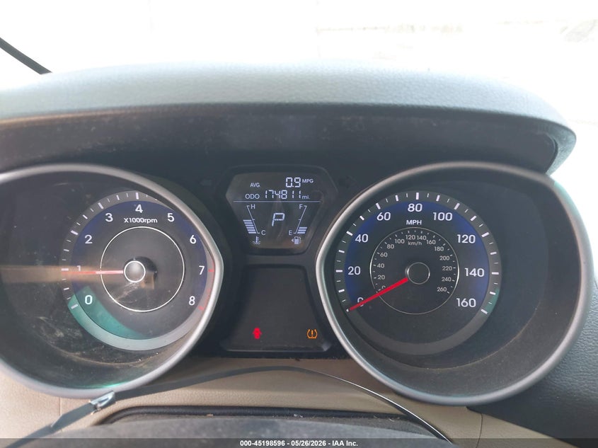2013 Hyundai Elantra VIN KMHDH4AE0DU524464 IAAI salvage auction — FRONT END, Clear (Oklahoma), sold $575 on 2026-07-15 (photo 7)