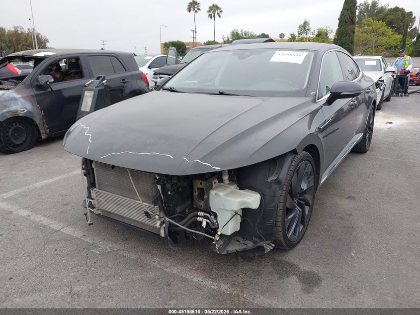 2021 Volkswagen Arteon VIN WVWAR7AN9ME006532 IAAI salvage auction — FRONT END, Salvage (California), sold $7,100 on 2026-07-18 (photo 2)