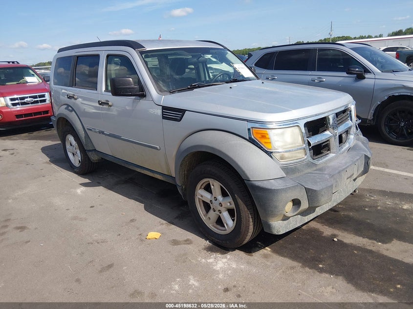 2007 Dodge Nitro VIN 1D8GU28K47W588711 IAAI salvage auction — LEFT FRONT, Salvage (North Carolina), sold $400 on 2026-07-08 (photo 1)