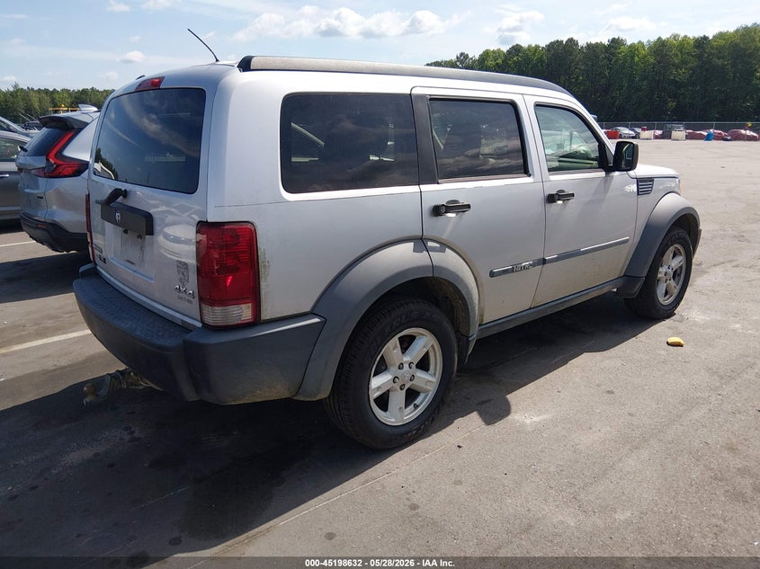2007 Dodge Nitro VIN 1D8GU28K47W588711 IAAI salvage auction — LEFT FRONT, Salvage (North Carolina), sold $400 on 2026-07-08 (photo 4)