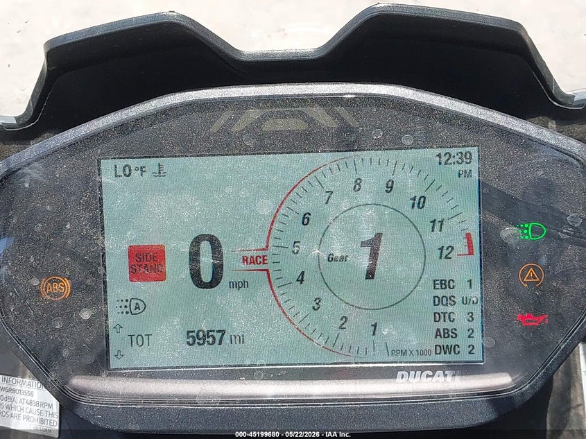 2024 Ducati Panigale VIN ZDMHAATW6RB013556 IAAI salvage auction — FRONT END, Salvage (California), sold $8,950 on 2026-07-14 (photo 7)