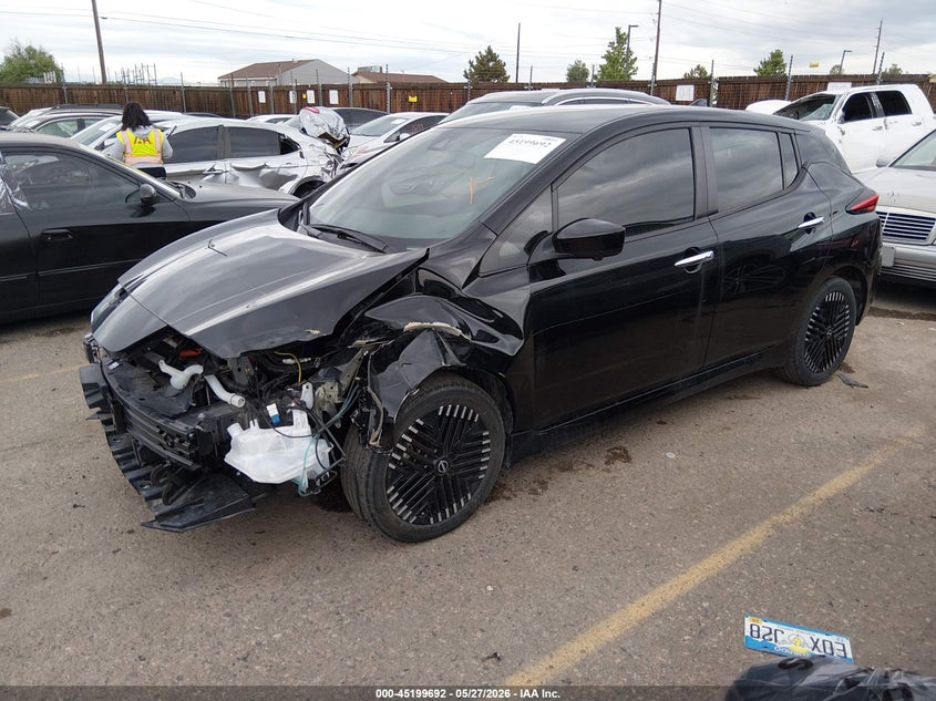 2025 Nissan Leaf VIN 1N4CZ1CV8SC558038 IAAI salvage auction — LEFT FRONT, Salvage (Colorado), sold $7,350 on 2026-08-13 (photo 2)