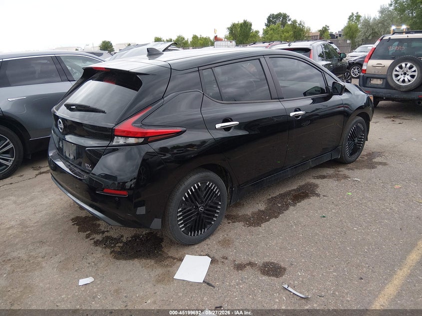 2025 Nissan Leaf VIN 1N4CZ1CV8SC558038 IAAI salvage auction — LEFT FRONT, Salvage (Colorado), sold $7,350 on 2026-08-13 (photo 4)
