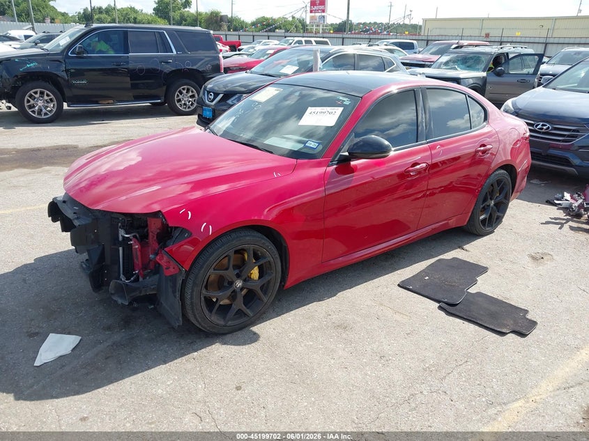 2020 Alfa romeo Giulia VIN ZARFANAN8L7633331 IAAI salvage auction — FRONT END, Original (Texas), sold $7,550 on 2026-08-07 (photo 2)