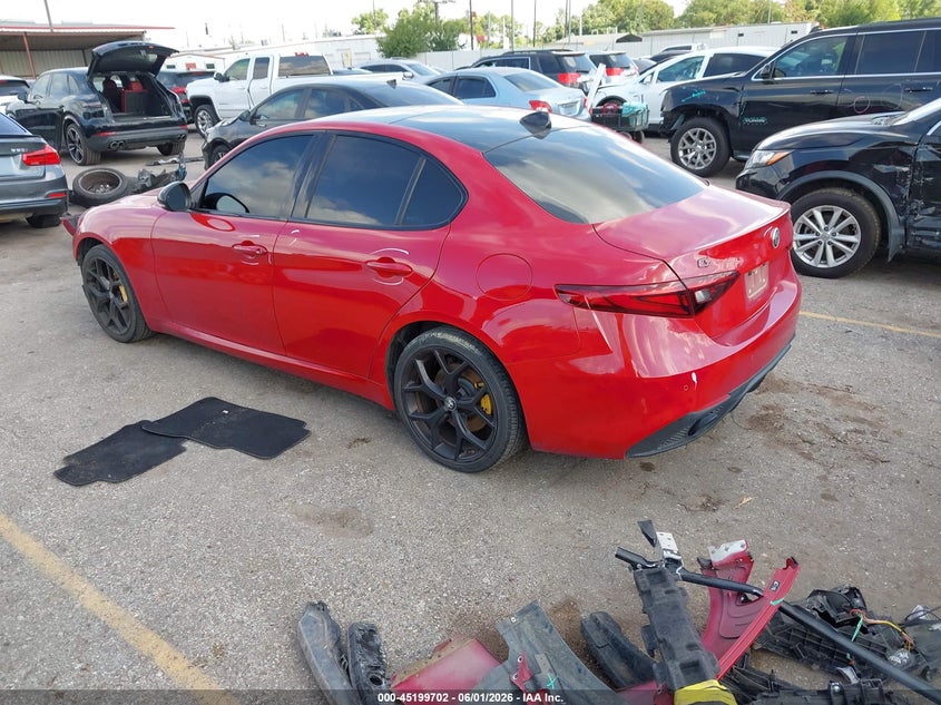 2020 Alfa romeo Giulia VIN ZARFANAN8L7633331 IAAI salvage auction — FRONT END, Original (Texas), sold $7,550 on 2026-08-07 (photo 3)