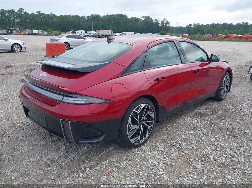 2025 Hyundai Ioniq 6 VIN KMHM54AA4SA105358 IAAI salvage auction — FRONT END, Salvage Title, sold $15,200 on 2026-08-11 (photo 4)