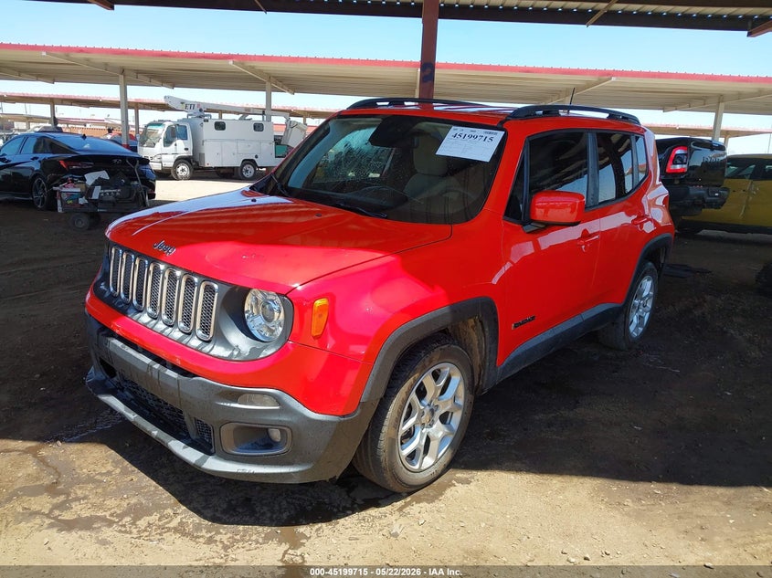 2018 Jeep Renegade VIN ZACCJABB7JPH16050 IAAI salvage auction — REAR END, Salvage (Arizona), sold $3,650 on 2026-08-11 (photo 2)