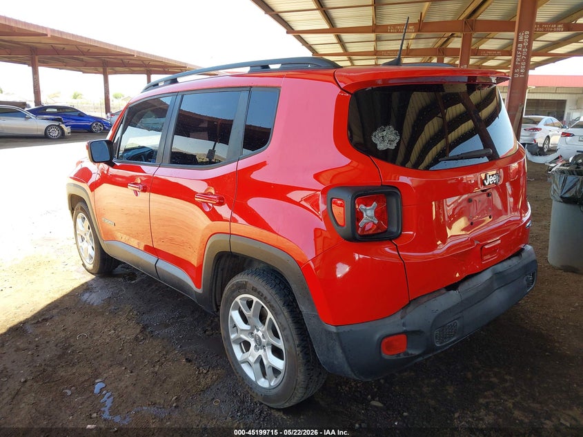 2018 Jeep Renegade VIN ZACCJABB7JPH16050 IAAI salvage auction — REAR END, Salvage (Arizona), sold $3,650 on 2026-08-11 (photo 3)