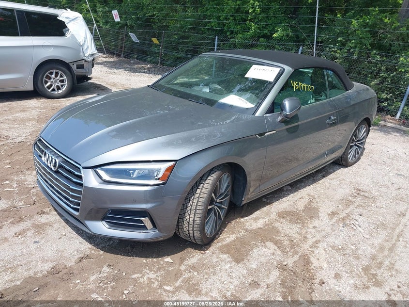 2018 Audi A5 VIN WAUYNGF5XJN001402 IAAI salvage auction — REAR END, Salvage Title, sold $10,900 on 2026-07-22 (photo 2)