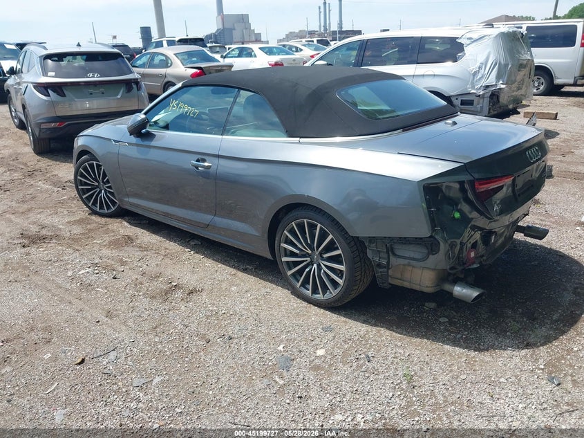 2018 Audi A5 VIN WAUYNGF5XJN001402 IAAI salvage auction — REAR END, Salvage Title, sold $10,900 on 2026-07-22 (photo 3)