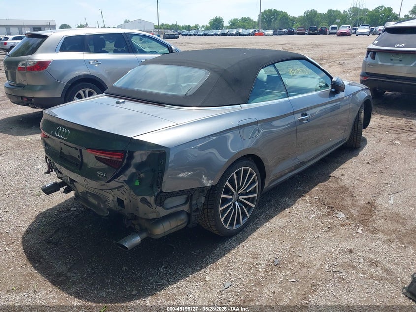2018 Audi A5 VIN WAUYNGF5XJN001402 IAAI salvage auction — REAR END, Salvage Title, sold $10,900 on 2026-07-22 (photo 4)