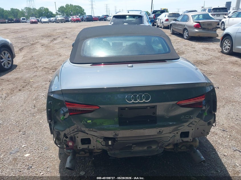 2018 Audi A5 VIN WAUYNGF5XJN001402 IAAI salvage auction — REAR END, Salvage Title, sold $10,900 on 2026-07-22 (photo 6)