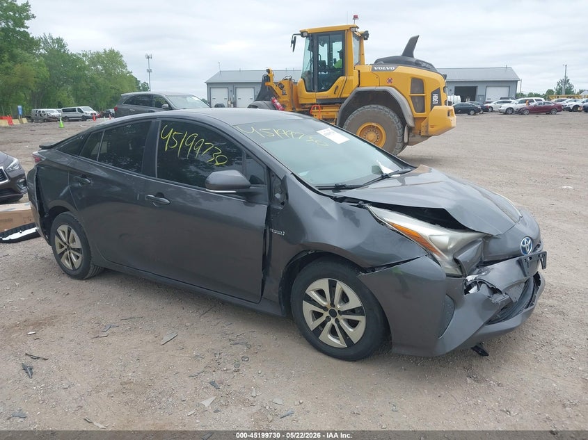 2016 Toyota Prius VIN JTDKBRFU2G3519335 IAAI salvage auction — FRONT & REAR, Clear (Indiana), sold $1,750 on 2026-07-29 (photo 1)