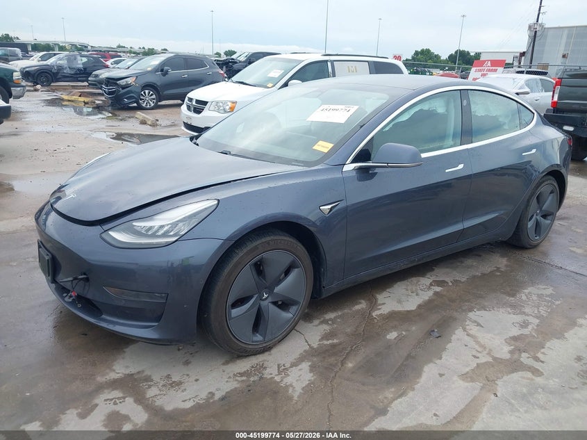 2020 Tesla Model 3 VIN 5YJ3E1EA8LF590296 IAAI salvage auction — SIDE, Original (Texas), sold $6,000 on 2026-07-18 (photo 2)
