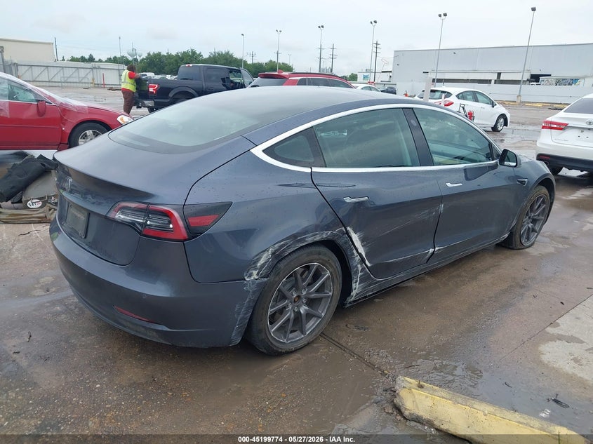 2020 Tesla Model 3 VIN 5YJ3E1EA8LF590296 IAAI salvage auction — SIDE, Original (Texas), sold $6,000 on 2026-07-18 (photo 4)