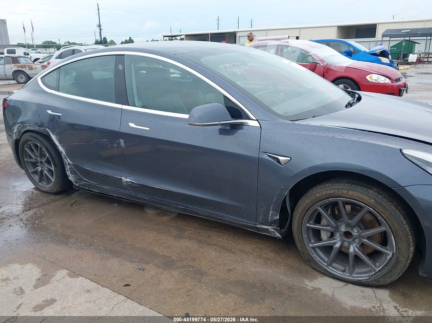 2020 Tesla Model 3 VIN 5YJ3E1EA8LF590296 IAAI salvage auction — SIDE, Original (Texas), sold $6,000 on 2026-07-18 (photo 6)