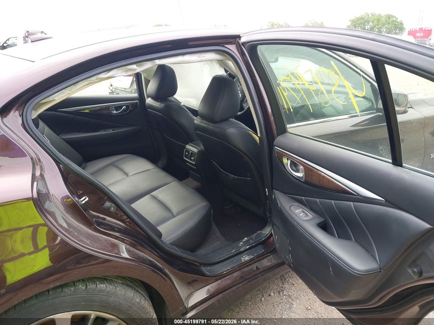 2018 Infiniti Q50 VIN JN1EV7ARXJM437482 IAAI salvage auction — FRONT END, Clear (Indiana), sold $4,200 on 2026-07-08 (photo 8)
