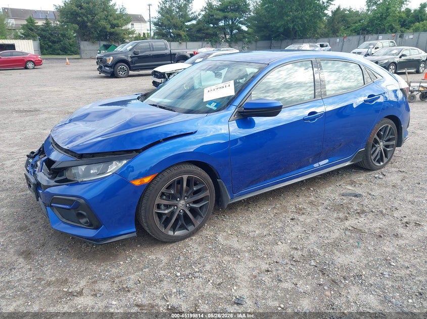 2020 Honda Civic VIN SHHFK7H41LU410914 IAAI salvage auction — FRONT END, Salvage (New Jersey), sold $3,700 on 2026-07-21 (photo 2)