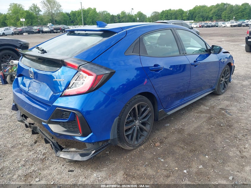 2020 Honda Civic VIN SHHFK7H41LU410914 IAAI salvage auction — FRONT END, Salvage (New Jersey), sold $3,700 on 2026-07-21 (photo 4)