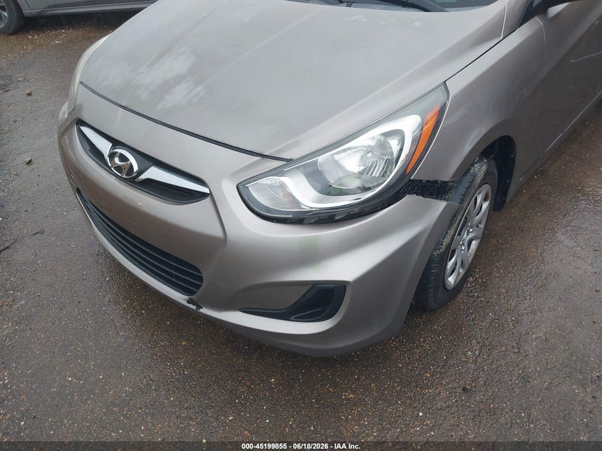 2013 Hyundai Accent VIN KMHCT4AE2DU521057 IAAI salvage auction — RIGHT FRONT, Clear (Mississippi), sold $475 on 2026-07-09 (photo 6)