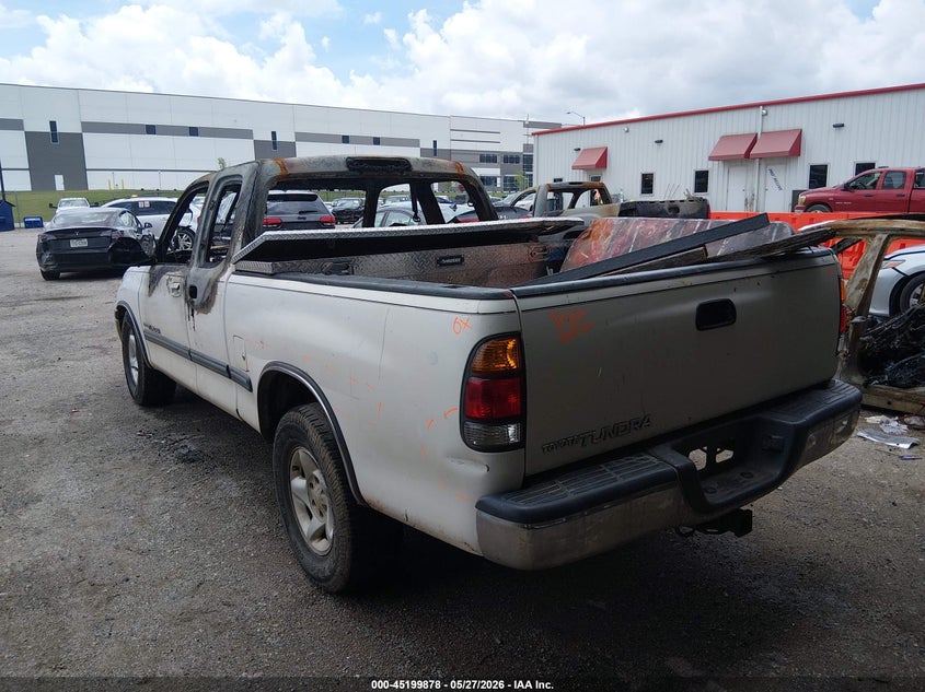 2001 Toyota Tundra VIN 5TBRN34131S199727 IAAI salvage auction — Burn Interior, Non-Repairable (Texas), sold $350 on 2026-07-07 (photo 3)