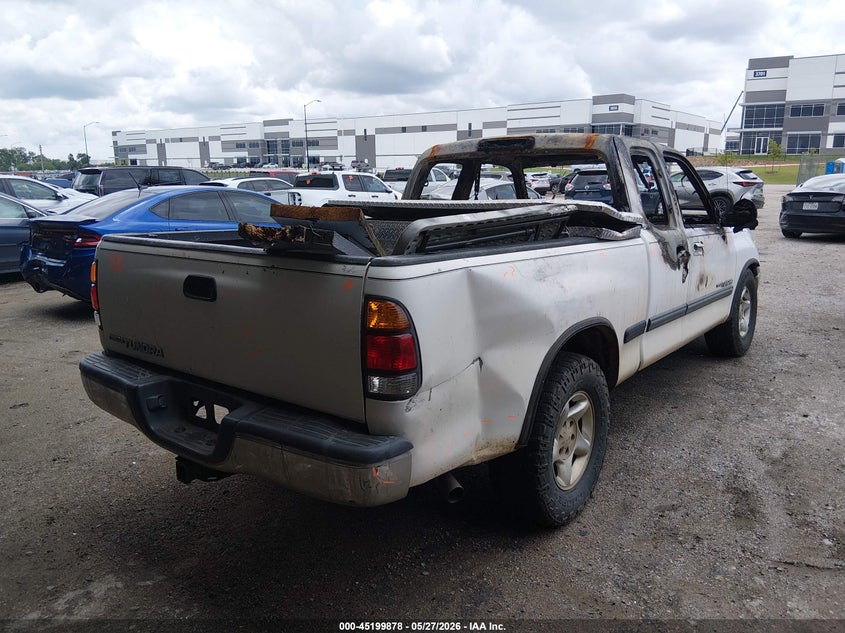 2001 Toyota Tundra VIN 5TBRN34131S199727 IAAI salvage auction — Burn Interior, Non-Repairable (Texas), sold $350 on 2026-07-07 (photo 4)