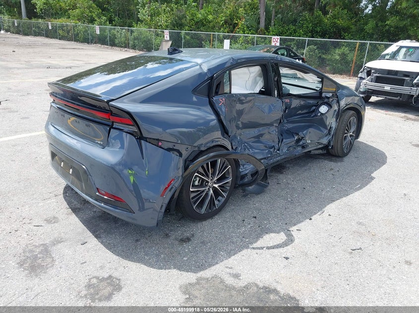 2026 Toyota Prius VIN JTDACAAU1T3070645 IAAI salvage auction — SIDE, Certificate Of Destruction (Florida), sold $6,950 on 2026-07-29 (photo 4)