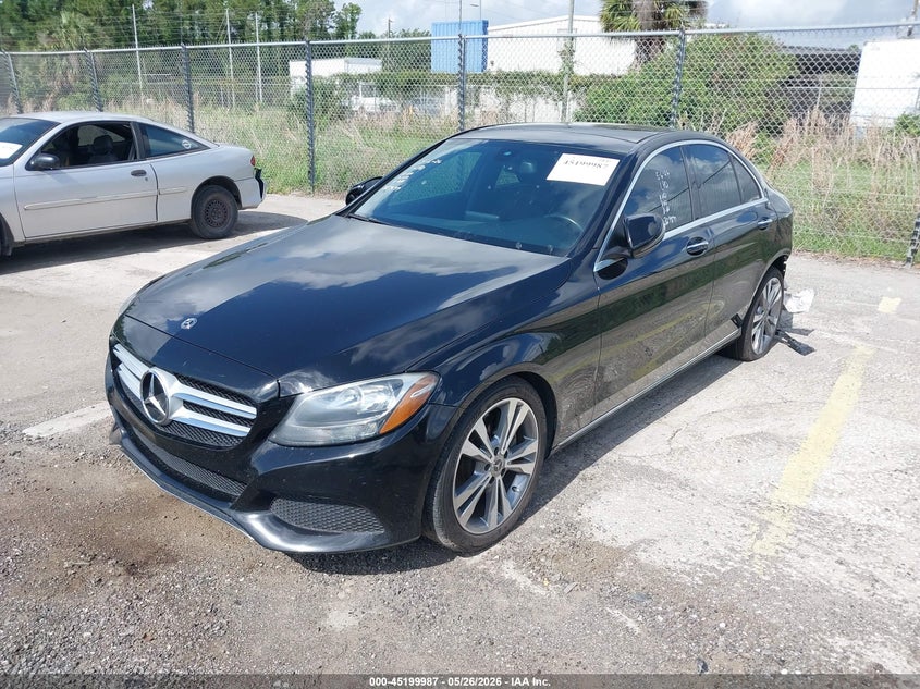 2018 Mercedes-benz C-klasse VIN WDDWF4JB6JR329899 IAAI salvage auction — REAR END, Rebuildable (Florida), sold $6,200 on 2026-07-29 (photo 2)