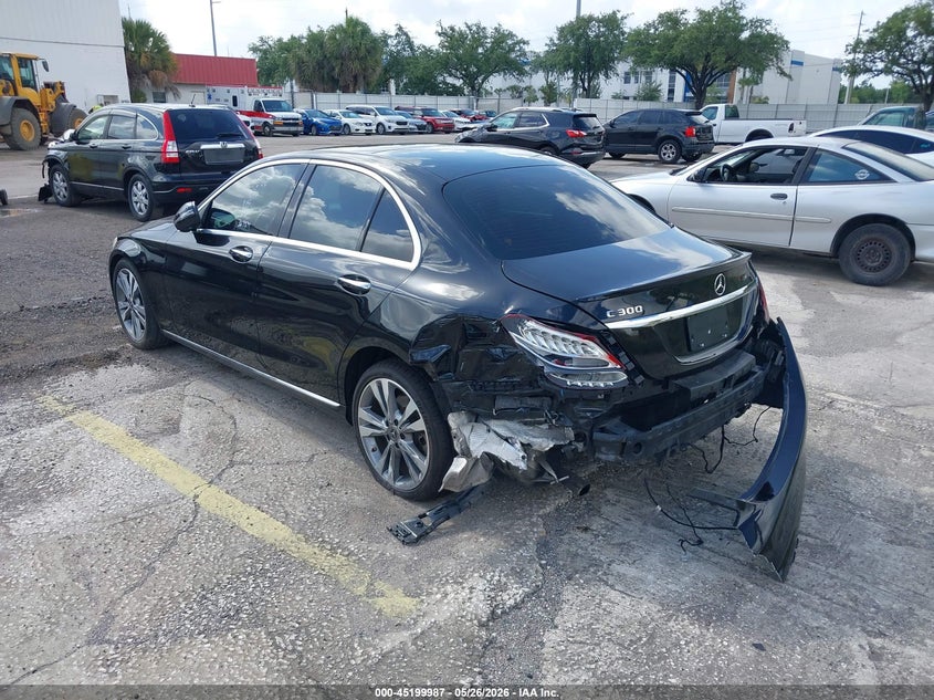 2018 Mercedes-benz C-klasse VIN WDDWF4JB6JR329899 IAAI salvage auction — REAR END, Rebuildable (Florida), sold $6,200 on 2026-07-29 (photo 3)
