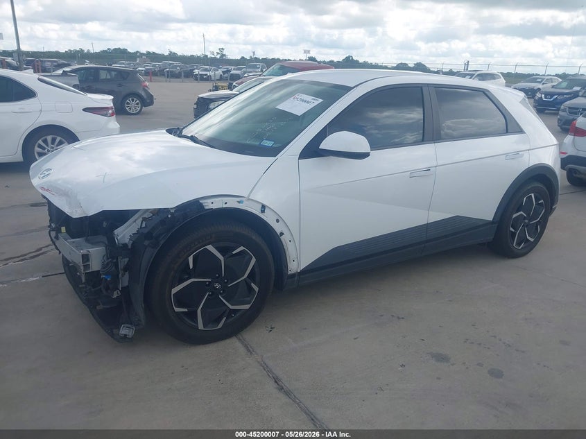 2022 Hyundai Ioniq 5 VIN KM8KNDAF0NU055631 IAAI salvage auction — FRONT END, Salvage (Texas), sold $7,650 on 2026-07-24 (photo 2)