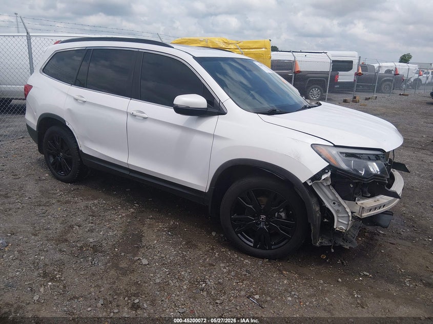 2022 Honda Pilot VIN 5FNYF5H22NB034146 IAAI salvage auction — FRONT END, Salvage Title, sold $3,500 on 2026-07-18 (photo 1)