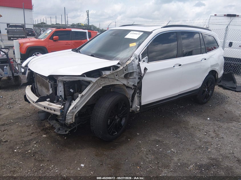 2022 Honda Pilot VIN 5FNYF5H22NB034146 IAAI salvage auction — FRONT END, Salvage Title, sold $3,500 on 2026-07-18 (photo 2)