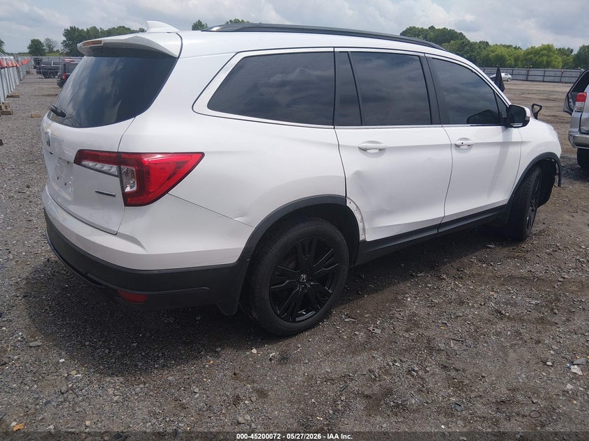 2022 Honda Pilot VIN 5FNYF5H22NB034146 IAAI salvage auction — FRONT END, Salvage Title, sold $3,500 on 2026-07-18 (photo 4)