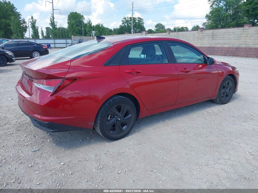 2023 Hyundai Elantra VIN KMHLM4AG7PU438260 IAAI salvage auction — HAIL, Salvage (Missouri), sold $6,600 on 2026-07-20 (photo 4)