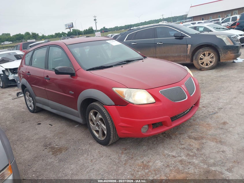 2006 Pontiac Vibe VIN 5Y2SM65806Z450315 IAAI salvage auction — LEFT SIDE, Clear (Oklahoma), sold $475 on 2026-07-23 (photo 1)