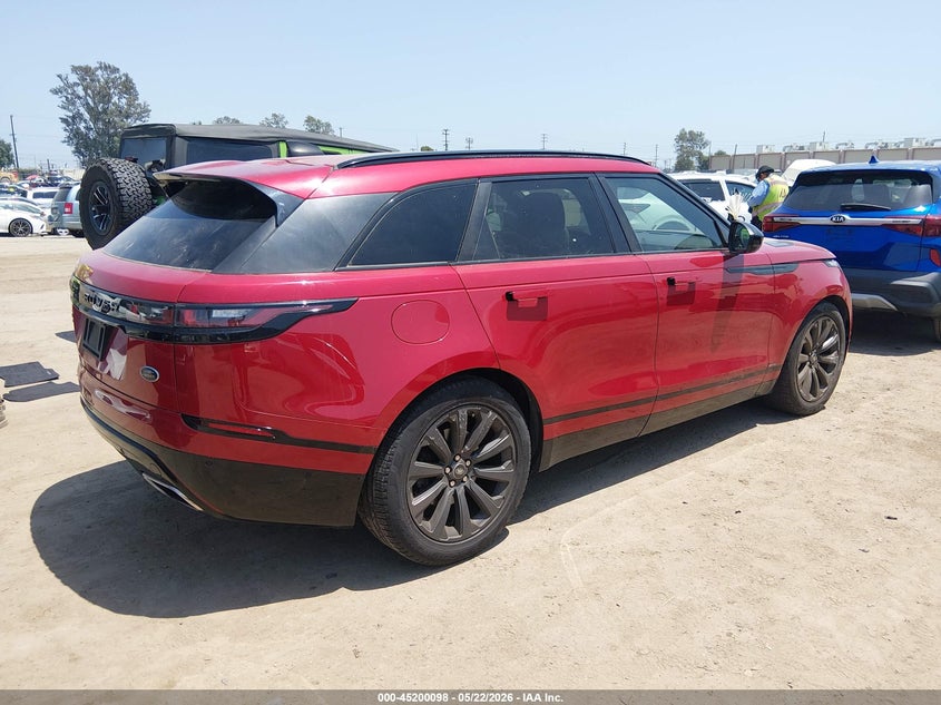 2019 Land rover Range rover velar VIN SALYL2FV9KA221692 IAAI salvage auction — LEFT REAR, Salvage (California), sold $12,100 on 2026-07-29 (photo 4)