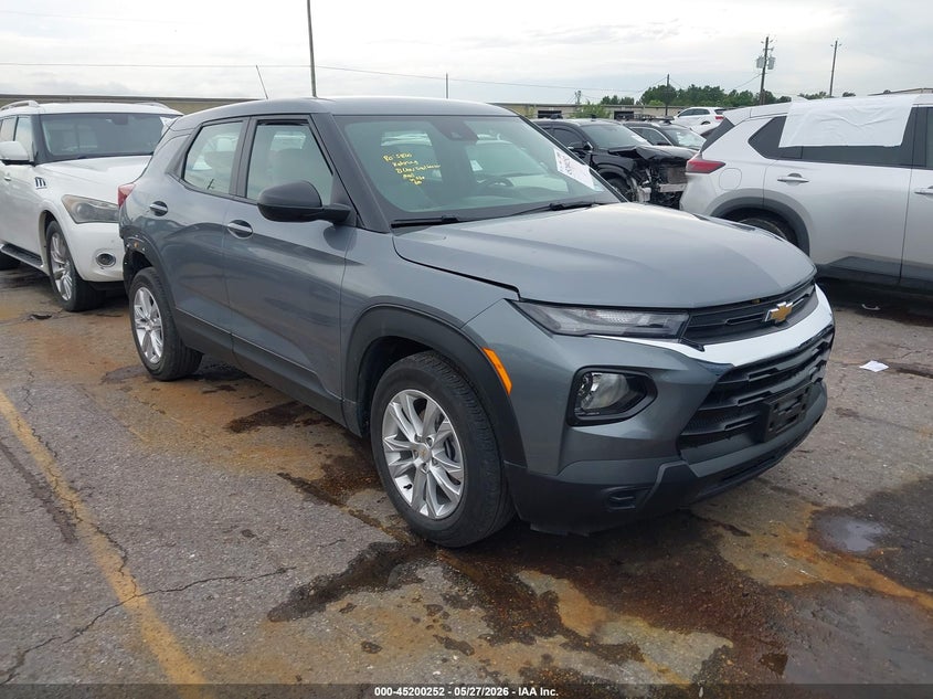 2021 Chevrolet Trailblazer VIN KL79MMS27MB165276 IAAI salvage auction — REAR END, Salvage Title, sold $4,850 on 2026-07-09 (photo 1)
