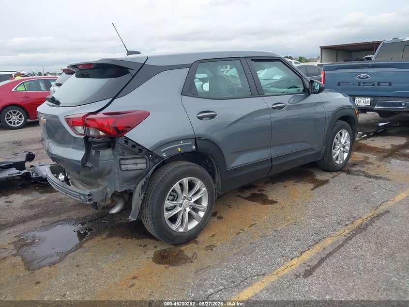 2021 Chevrolet Trailblazer VIN KL79MMS27MB165276 IAAI salvage auction — REAR END, Salvage Title, sold $4,850 on 2026-07-09 (photo 4)