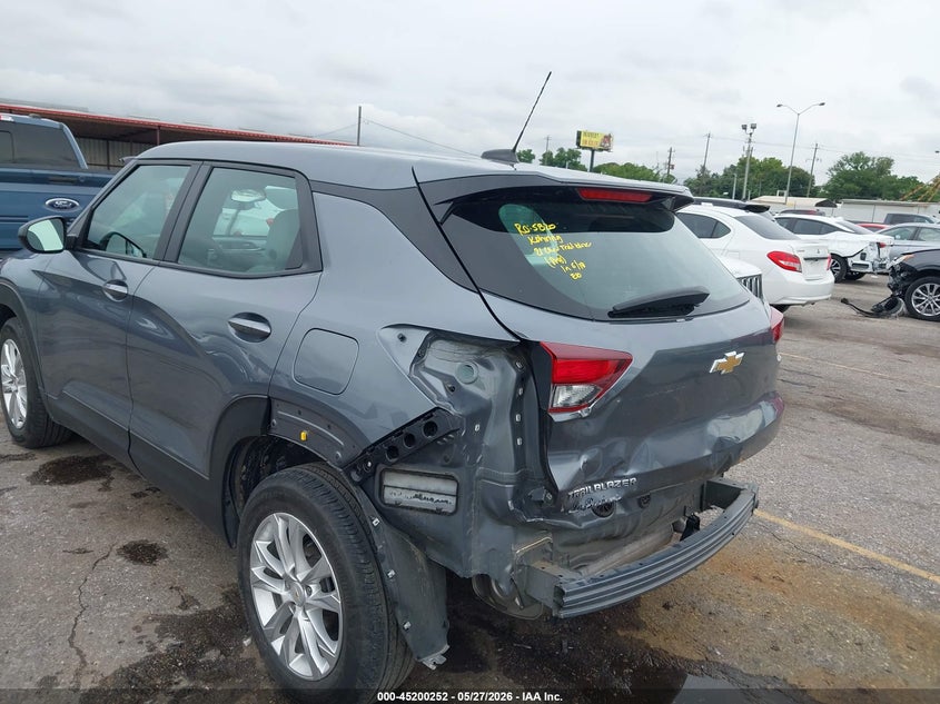2021 Chevrolet Trailblazer VIN KL79MMS27MB165276 IAAI salvage auction — REAR END, Salvage Title, sold $4,850 on 2026-07-09 (photo 6)