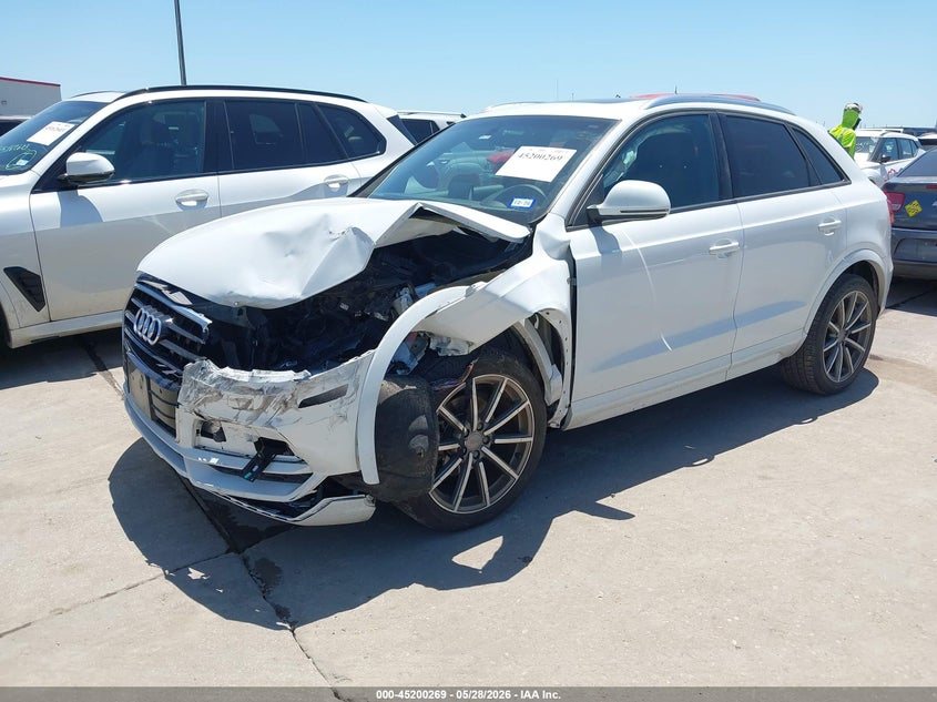 2018 Audi Q3 VIN WA1BCCFS8JR016643 IAAI salvage auction — LEFT FRONT, Original (Texas), sold $3,500 on 2026-07-21 (photo 2)