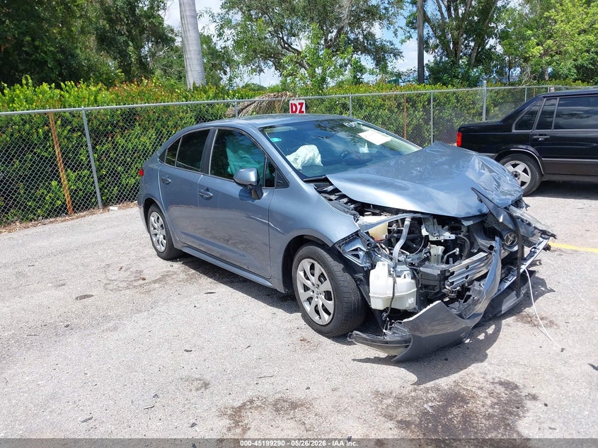 2020 Toyota Corolla VIN 5YFEPRAEXLP099372 IAAI salvage auction — FRONT END, Certificate Of Destruction (Florida), sold $1,750 on 2026-07-20 (photo 1)