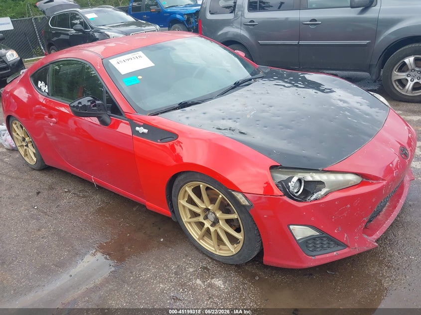 2013 Scion Fr-s VIN JF1ZNAA18D2703397 IAAI salvage auction — HAIL, Salvage (Kansas), sold $1,500 on 2026-07-15 (photo 1)