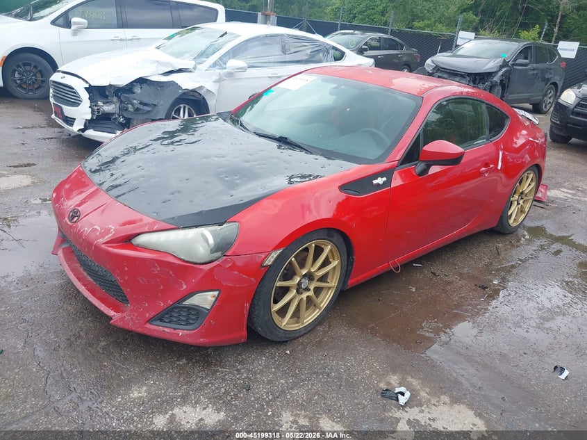 2013 Scion Fr-s VIN JF1ZNAA18D2703397 IAAI salvage auction — HAIL, Salvage (Kansas), sold $1,500 on 2026-07-15 (photo 2)