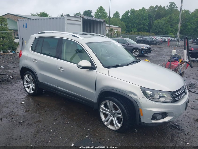 2013 Volkswagen Tiguan VIN WVGBV3AX5DW075606 IAAI salvage auction — RIGHT FRONT, Salvage (Virginia), sold $1,100 on 2026-07-06 (photo 1)